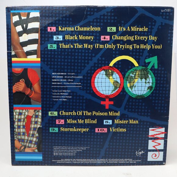 Culture Club Colour by Numbers Vinyl Record Album 80s Iconic Karma Chameleon - Picture 5 of 7